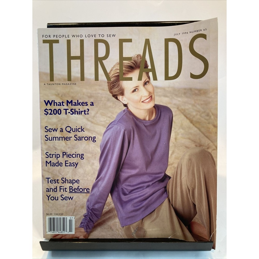 Taunton's Threads Magazine July 1996 #65 See Pics for Articles